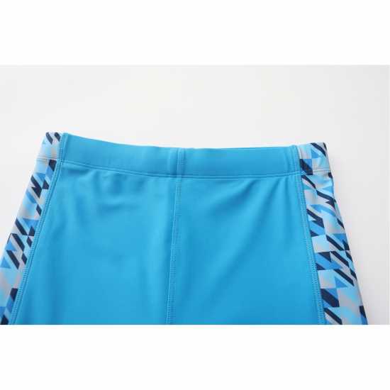 Slazenger Детскоюношески Плувен Клин Pl Jammer Junior Boys Синьо/Бяло Детски бански и бикини