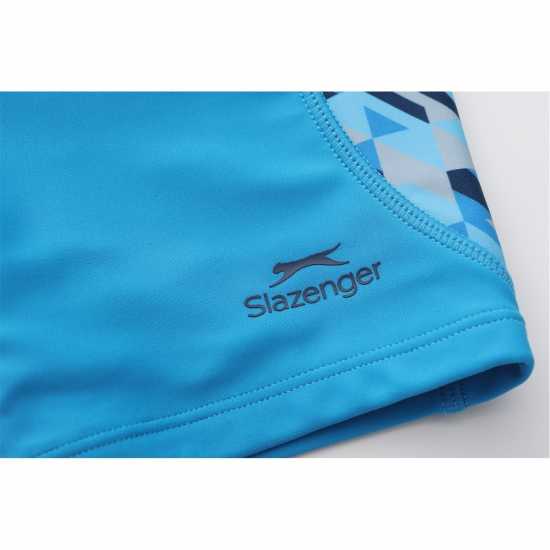 Slazenger Детскоюношески Плувен Клин Pl Jammer Junior Boys Синьо/Бяло Детски бански и бикини