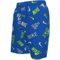 Nike Swim Breaker Outline Aop  Swim Breaker Big Kids (Boys) 7 Brief-Lined Volley Short  