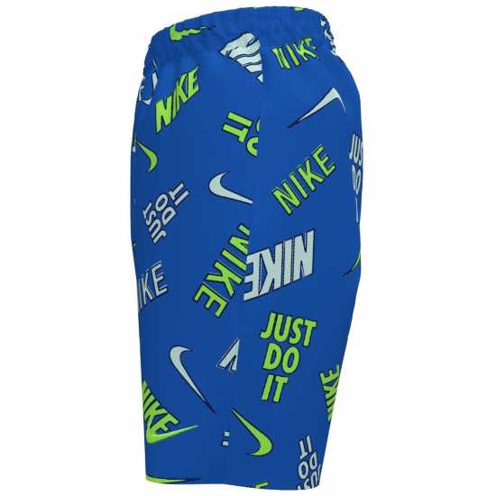 Nike Swim Breaker Outline Aop  Swim Breaker Big Kids (Boys) 7 Brief-Lined Volley Short  