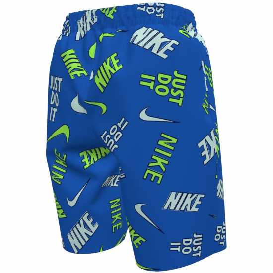 Nike Swim Breaker Outline Aop  Swim Breaker Big Kids (Boys) 7 Brief-Lined Volley Short  