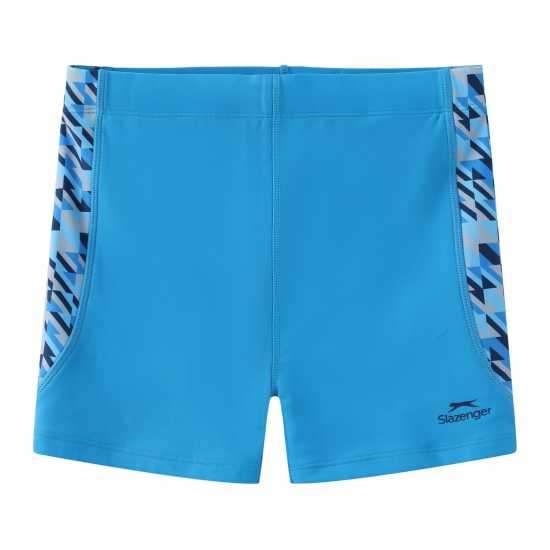 Детски бански и бикини Slazenger Pl Boxer Junior Boys Синьо/Бяло Slazenger Pl Boxer Junior Boys Синьо/Бяло Детски бански и бикини