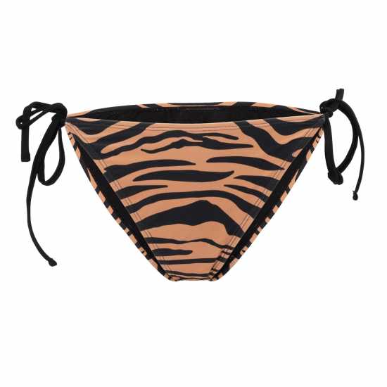 Soulcal Tie Bikini Bot Ld53 Черно/Кафяво Дамски бански