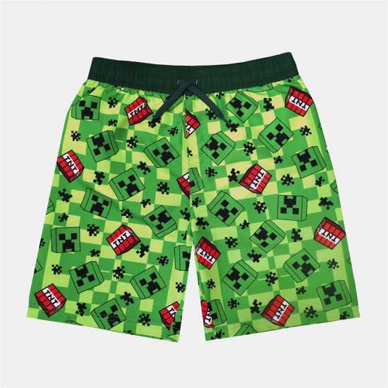 Character Unisex Kids' Swim Shorts Minecraft 
