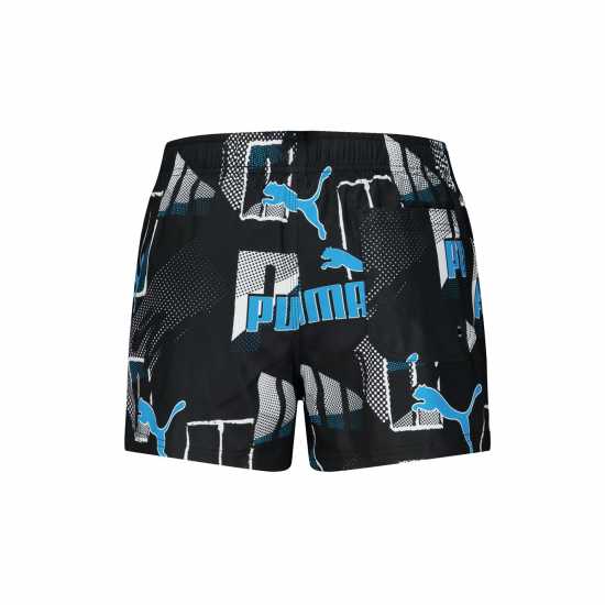 Puma Print Logo Shrt Sn99 Blue Combo Мъжки плувни шорти и клинове