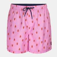 Hot Tuna Hot Swim Shorts Sn63 Pink SM Logo 