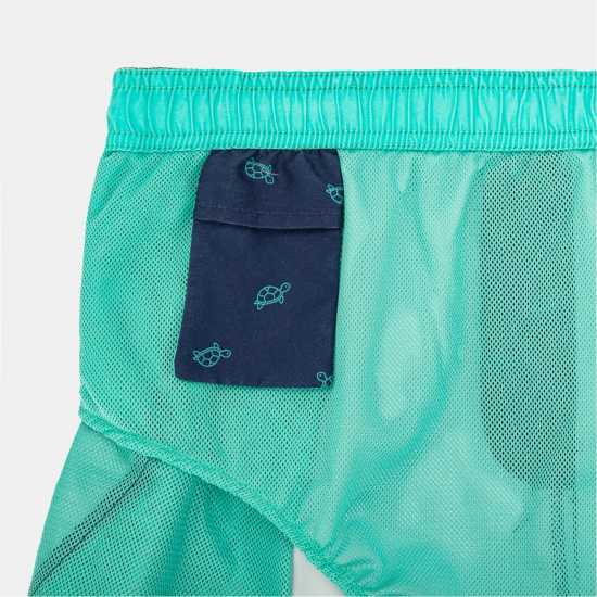 Hot Tuna Men's Above The Knee 2 Pockets Swim Shorts Navy Sml Logo 