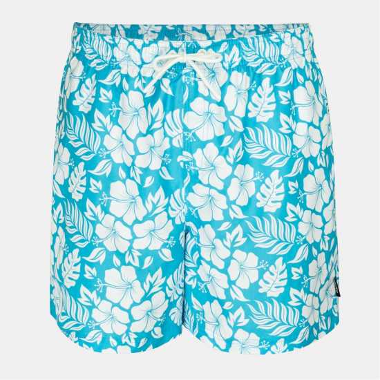 Hot Tuna Men's Above The Knee 2 Pockets Swim Shorts Blue Hib 