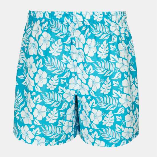 Hot Tuna Men's Above The Knee 2 Pockets Swim Shorts Blue Hib 