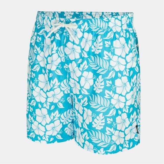 Hot Tuna Men's Above The Knee 2 Pockets Swim Shorts Blue Hib 