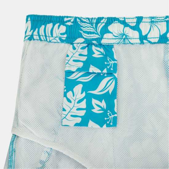 Hot Tuna Men's Above The Knee 2 Pockets Swim Shorts Blue Hib 