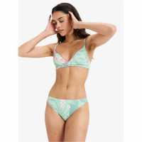Roxy Bikini Bottoms Зелено/Кафяво 