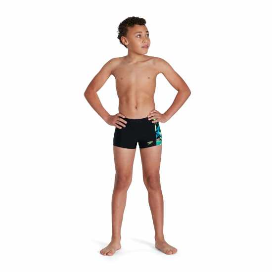 Speedo Hyperboom Logo Aquashort Junior Boys  Детски бански и бикини
