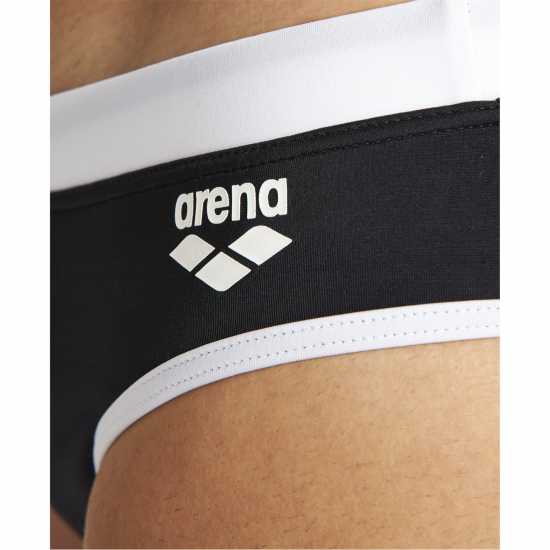 Arena Swim Brief Fundamentals Borders Black White Arena Swim Brief Fundamentals Borders Black White
