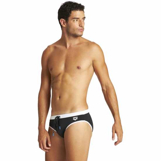 Arena Swim Brief Fundamentals Borders Black White Arena Swim Brief Fundamentals Borders Black White