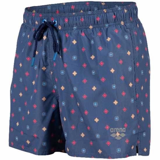 Arena Allover Beach Shorts Сиво синьо 