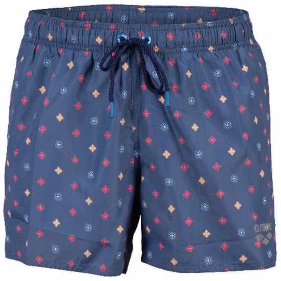 Arena Allover Beach Shorts Сиво синьо 