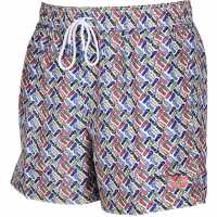 Arena Men Beach Shorts Allover Бяло Многоцветно Arena Men Beach Shorts Allover Бяло Многоцветно