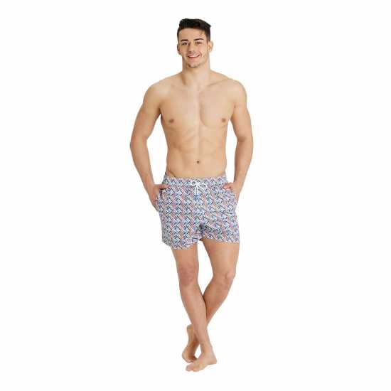 Arena Men Beach Shorts Allover Бяло Многоцветно Arena Men Beach Shorts Allover Бяло Многоцветно