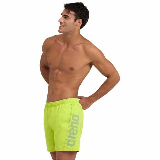 Arena Fundamentals Logo R Beach Boxer Soft green 
