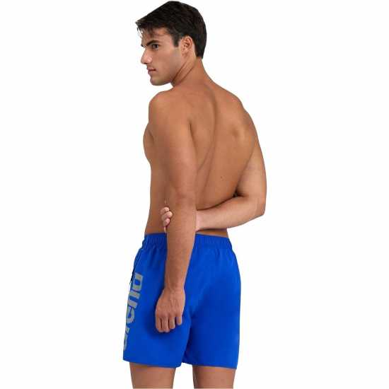 Arena Fundamentals Logo R Beach Boxer Neon Blue 