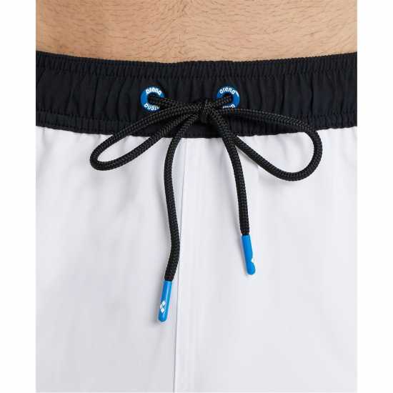 Arena Unisex Bermuda Team Stripe White Black 