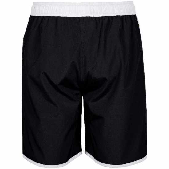 Arena Unisex Bermuda Team Stripe Black White 