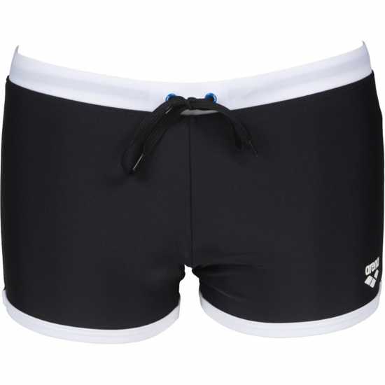 Arena Swim Shorts Fundamentals Borders Black White 