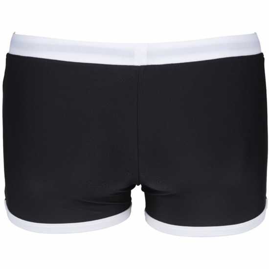 Arena Swim Shorts Fundamentals Borders Black White 