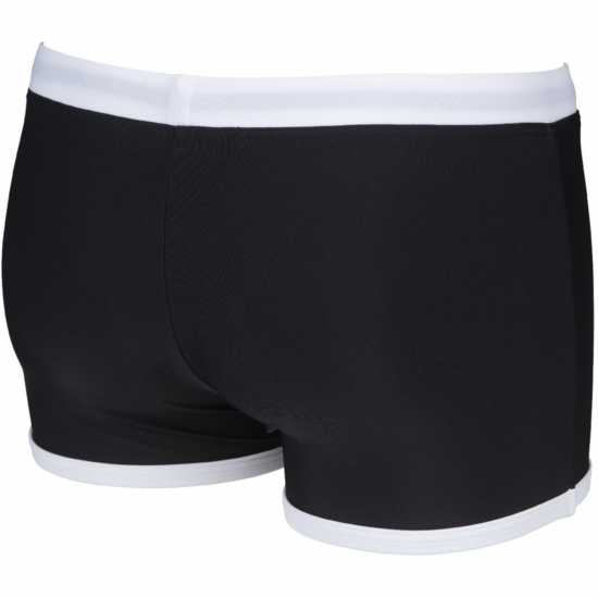 Arena Swim Shorts Fundamentals Borders Black White 