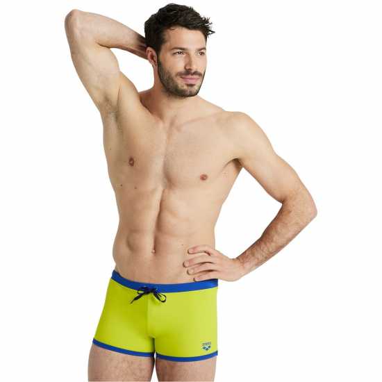 Arena Swim Shorts Fundamentals Borders Soft green 