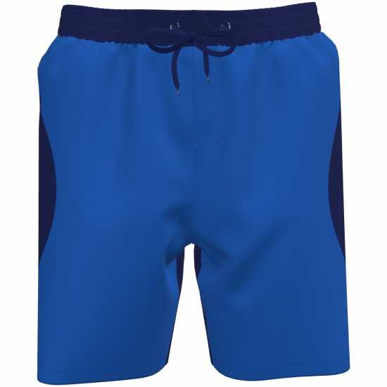 Nike Swim Zip Color Block  Swim Mens 7 Fully Lined Volley Short  