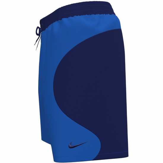 Nike Swim Zip Color Block  Swim Mens 7 Fully Lined Volley Short  
