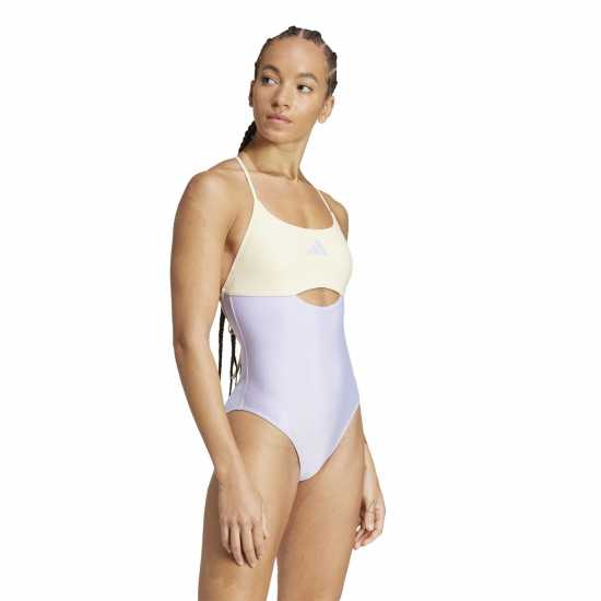 Дамски бански Adidas Padded Colorblock X-Back Swimsuit Womens Adidas Padded Colorblock X-Back Swimsuit Womens Дамски бански