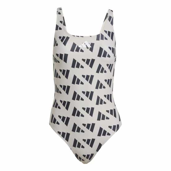 Дамски бански Adidas Logo Graphic V-Back Swimsuit Въртел/Черен Adidas Logo Graphic V-Back Swimsuit Въртел/Черен Дамски бански