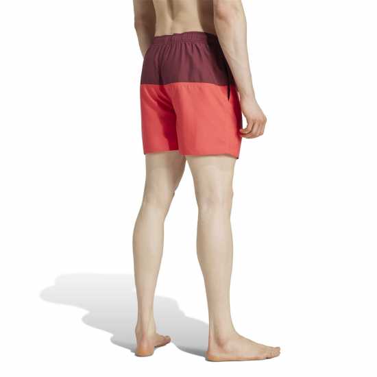 Adidas Colorblock Clx Swim Shorts Short Length Сянка/Червен Мъжки плувни шорти и клинове
