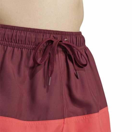 Adidas Colorblock Clx Swim Shorts Short Length Сянка/Червен Мъжки плувни шорти и клинове