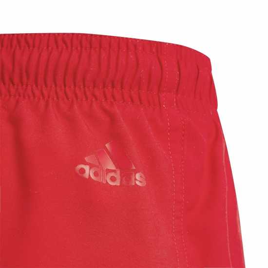 Adidas Детски Шорти Sportswear Essentials Logo Clx Swim Shorts Juniors Алено червено/Бяло Детски бански и бикини