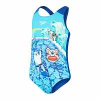 Speedo Dg Plt Alv1Pc Bb99  Детски бански и бикини