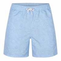 Pretty Green Pg Tonal Paisely Swimming Shorts