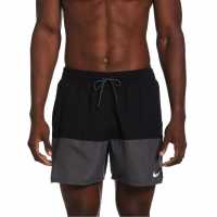 Nike Мъжки Плувни Шорти Split Swim Shorts Mens Grey/Black Мъжки къси панталони