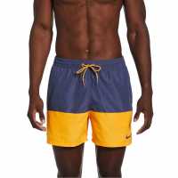 Nike Мъжки Плувни Шорти Split Swim Shorts Mens Orange/Grey Мъжки къси панталони