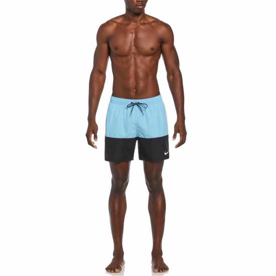 Nike Мъжки Плувни Шорти Split Swim Shorts Mens Aquarius Blue Мъжки къси панталони