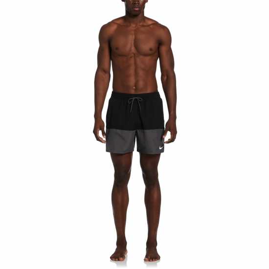 Nike Мъжки Плувни Шорти Split Swim Shorts Mens Черно Мъжки плувни шорти и клинове