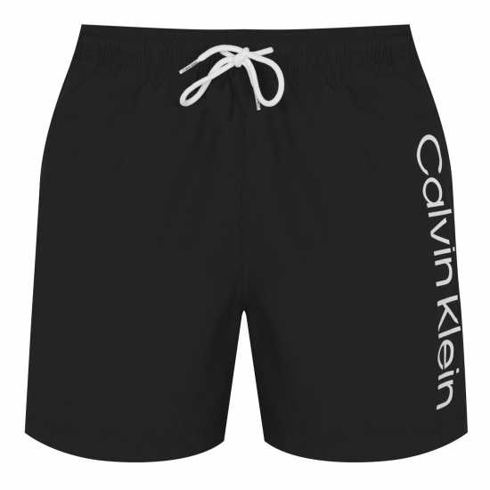 Calvin Klein Large Logo Swim Shorts Черно Мъжки плувни шорти и клинове