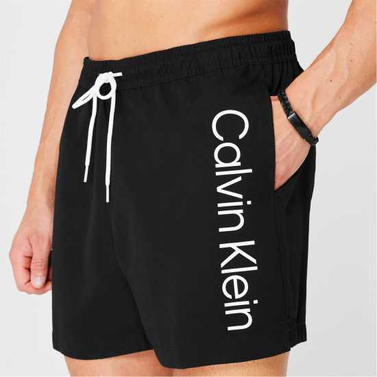 Calvin Klein Large Logo Swim Shorts Black Мъжки къси панталони