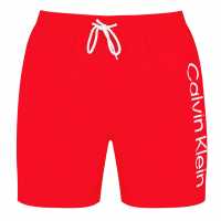 Calvin Klein Large Logo Swim Shorts Red Мъжки къси панталони