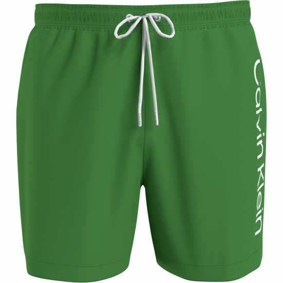Мъжки плувни шорти и клинове Calvin Klein Large Logo Swim Shorts Зелено 2025 Calvin Klein Large Logo Swim Shorts Зелено 2025 Мъжки плувни шорти и клинове