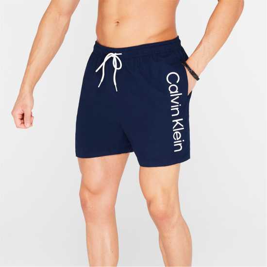 Calvin Klein Large Logo Swim Shorts Navy Мъжки къси панталони