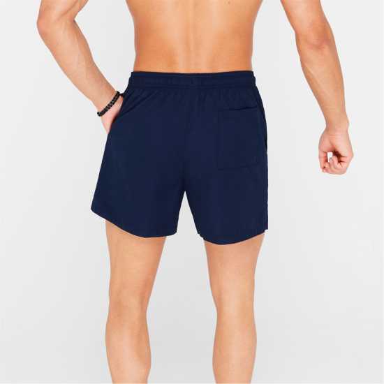 Мъжки плувни шорти и клинове Calvin Klein Large Logo Swim Shorts Морска синьо Calvin Klein Large Logo Swim Shorts Морска синьо Мъжки плувни шорти и клинове